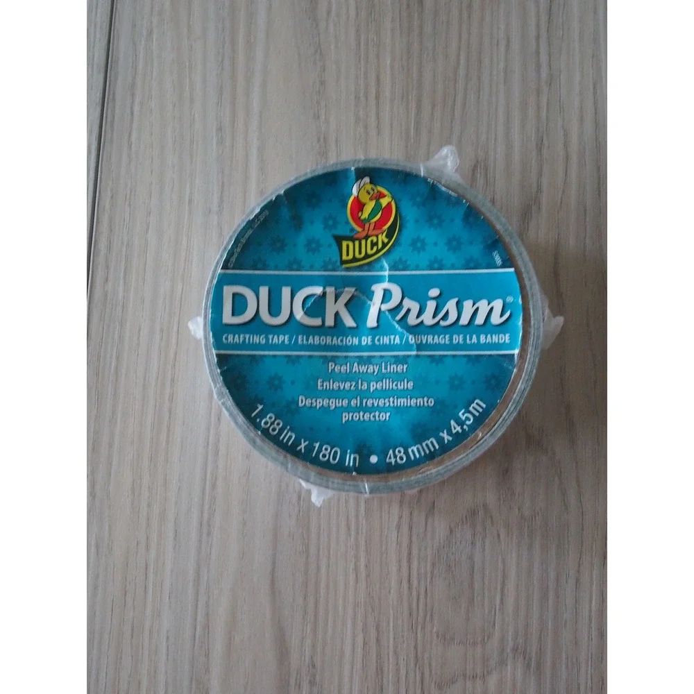 NEW Duck Prism Silver Holographic Crafting Tape Iridescent Mosaic